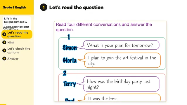 Beyond English 6 Test Book Test 1269223 Soru 6