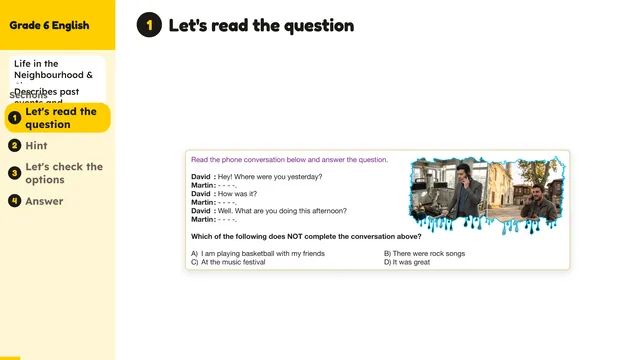 Beyond English 6 Test Book Test 1269224 Soru 3