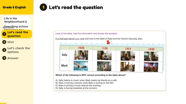 Beyond English 6 Test Book Test 1269224 Soru 9