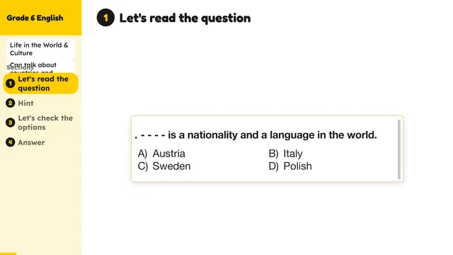 Beyond English 6 Test Book Test 1269225 Soru 10