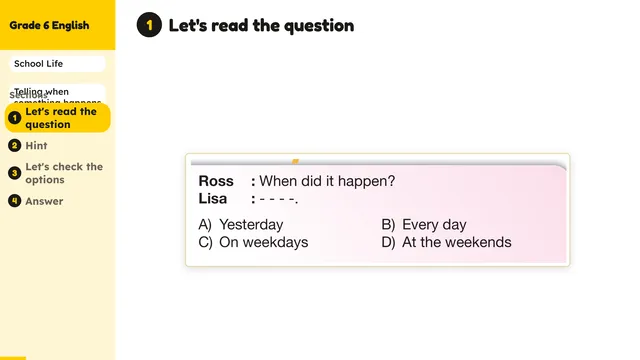 Beyond English 6 Test Book Test 1269225 Soru 11