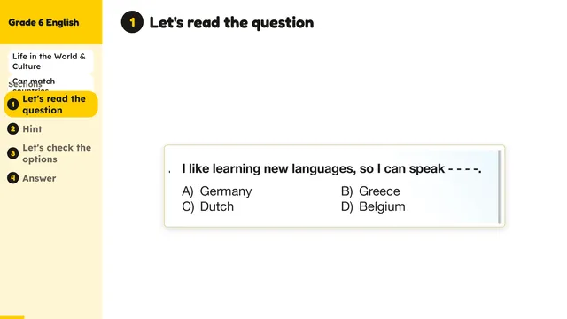 Beyond English 6 Test Book Test 1269225 Soru 5