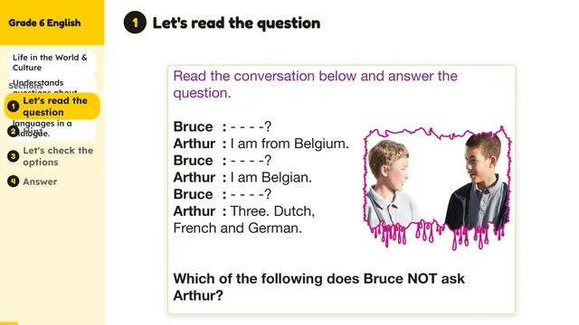 Beyond English 6 Test Book Test 1269226 Soru 2