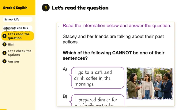 Beyond English 6 Test Book Test 1269228 Soru 6