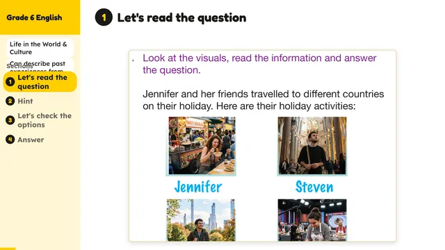 Beyond English 6 Test Book Test 1269229 Soru 6