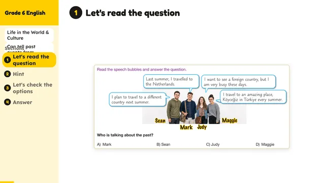 Beyond English 6 Test Book Test 1269229 Soru 8