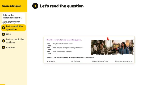 Beyond English 6 Test Book Test 1269230 Soru 3