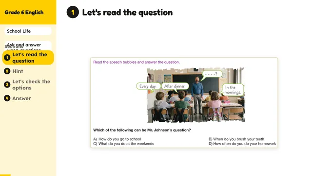 Beyond English 6 Test Book Test 1269230 Soru 4