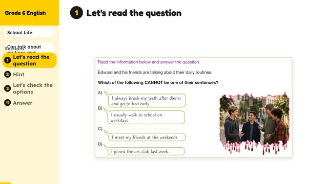 Beyond English 6 Test Book Test 1269230 Soru 7