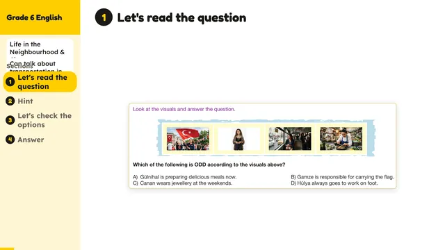 Beyond English 6 Test Book Test 1269230 Soru 8