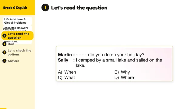 Beyond English 6 Test Book Test 1269231 Soru 14