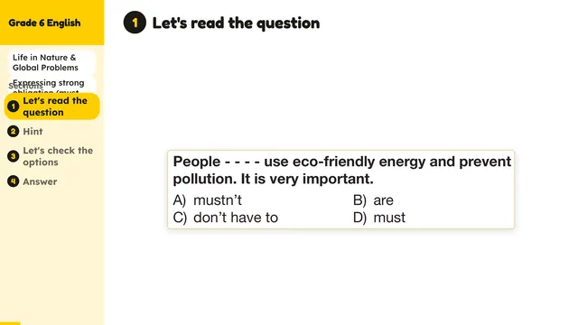 Beyond English 6 Test Book Test 1269231 Soru 16