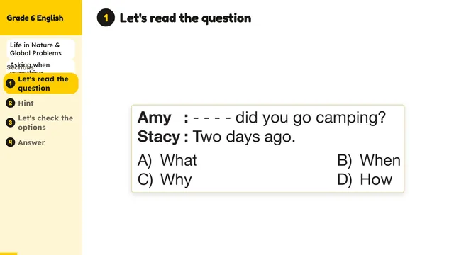Beyond English 6 Test Book Test 1269231 Soru 17