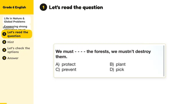 Beyond English 6 Test Book Test 1269231 Soru 6