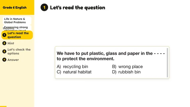 Beyond English 6 Test Book Test 1269231 Soru 9
