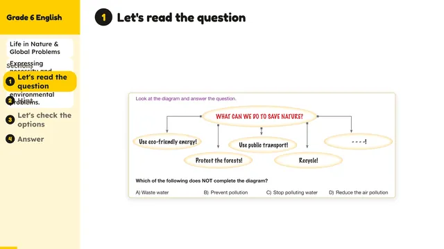 Beyond English 6 Test Book Test 1269233 Soru 1