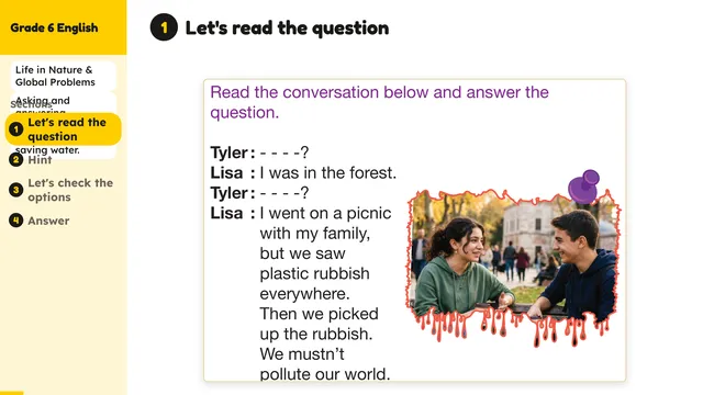 Beyond English 6 Test Book Test 1269233 Soru 3