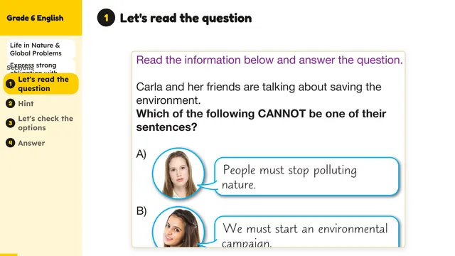 Beyond English 6 Test Book Test 1269234 Soru 3