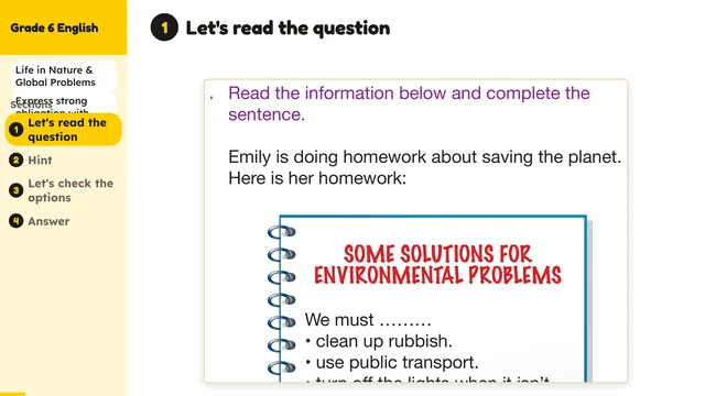 Beyond English 6 Test Book Test 1269234 Soru 4