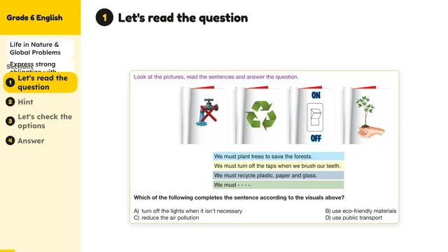 Beyond English 6 Test Book Test 1269234 Soru 5