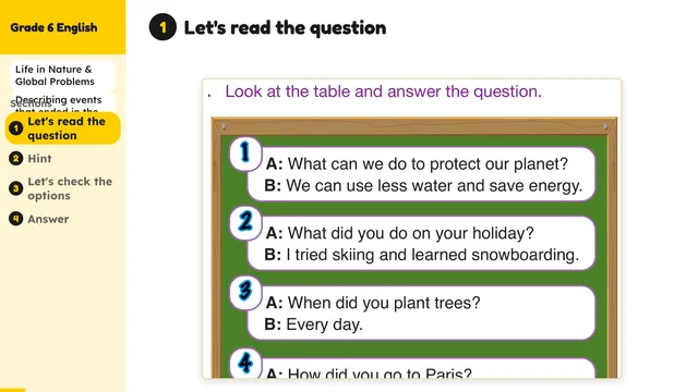Beyond English 6 Test Book Test 1269235 Soru 3