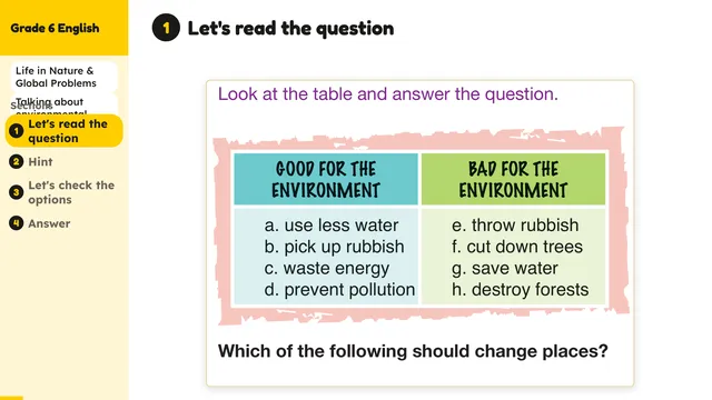 Beyond English 6 Test Book Test 1269235 Soru 4