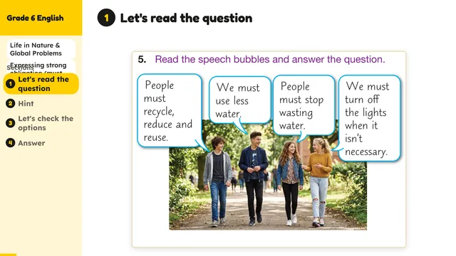 Beyond English 6 Test Book Test 1269235 Soru 5