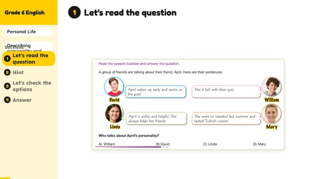 Beyond English 6 Test Book Test 1269236 Soru 5
