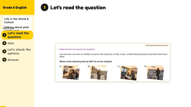 Beyond English 6 Test Book Test 1269236 Soru 6