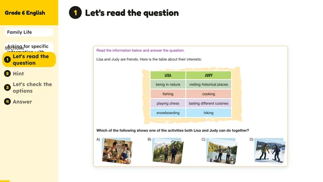 Beyond English 6 Test Book Test 1269236 Soru 7