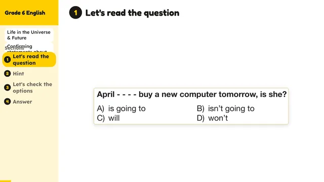 Beyond English 6 Test Book Test 1269237 Soru 18