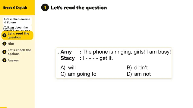 Beyond English 6 Test Book Test 1269237 Soru 20