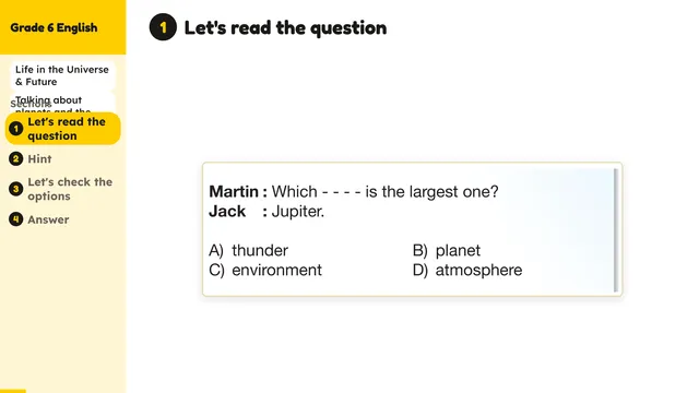 Beyond English 6 Test Book Test 1269237 Soru 5
