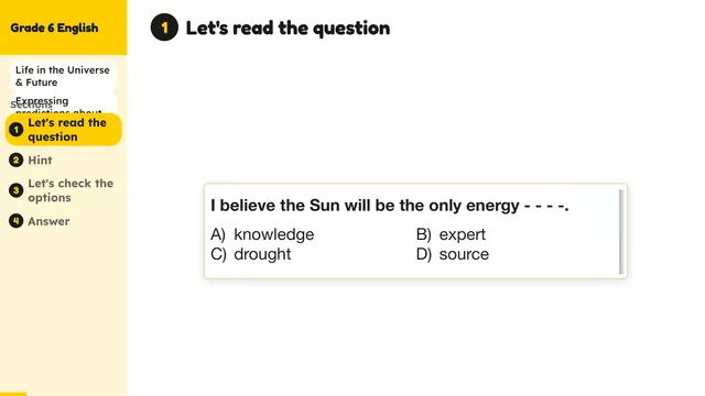 Beyond English 6 Test Book Test 1269237 Soru 6