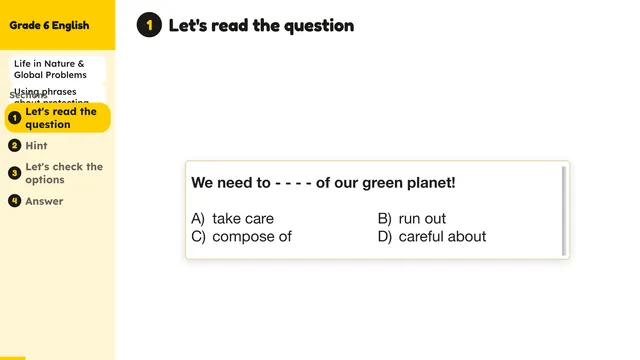 Beyond English 6 Test Book Test 1269237 Soru 8