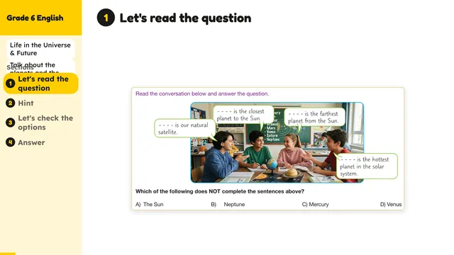 Beyond English 6 Test Book Test 1269239 Soru 4