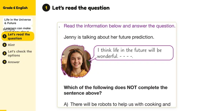 Beyond English 6 Test Book Test 1269240 Soru 3