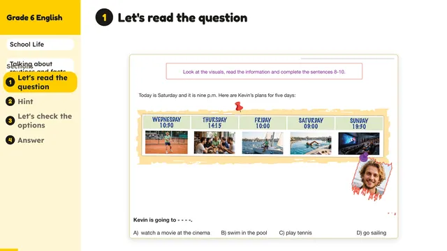Beyond English 6 Test Book Test 1269240 Soru 8