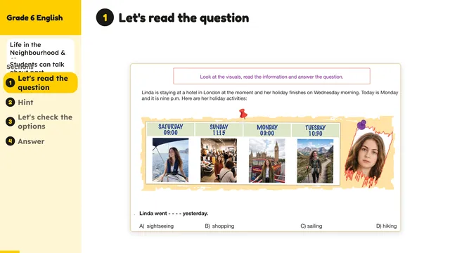 Beyond English 6 Test Book Test 1269243 Soru 3