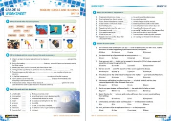 Grade 10 - UNIT 9 - Worksheets