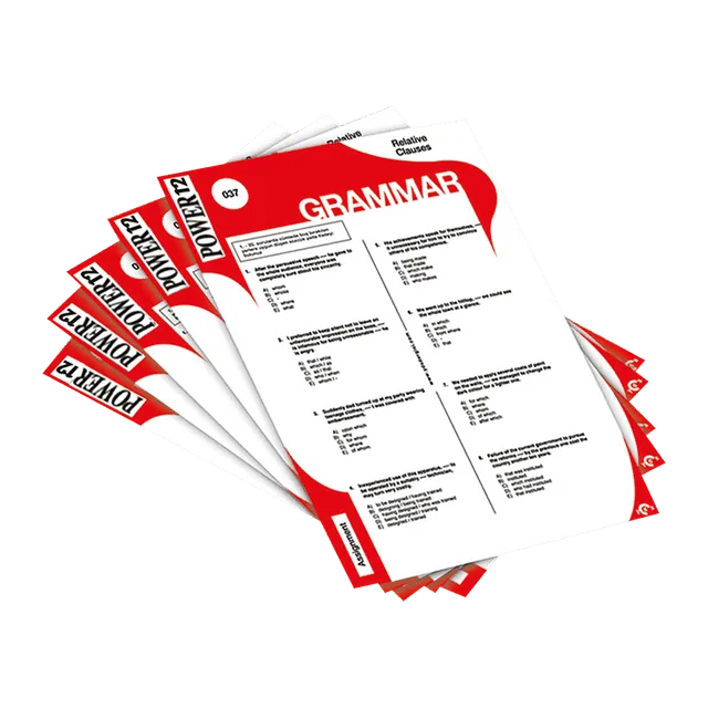 Grammar Worksheets - Power Grade 12