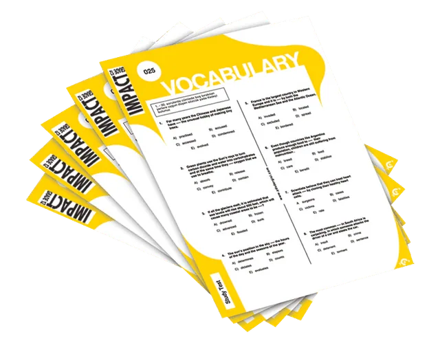 Vocabulary Worksheets - Impact Grade 11