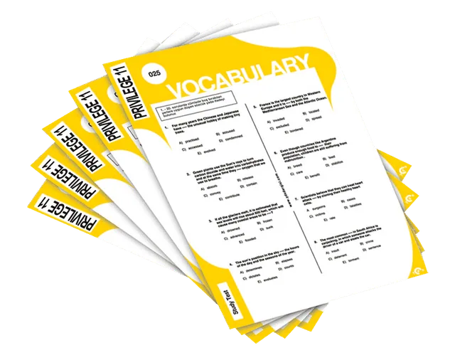 Vocabulary Worksheets - Privilege Grade 11