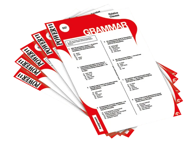 Grammar Worksheets - Power Grade 11