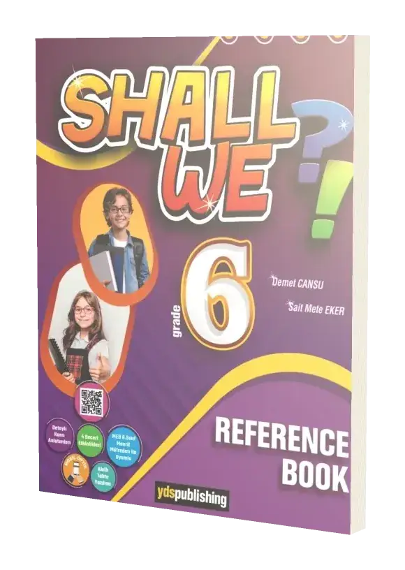 Shall We?! 6 Reference Book + Workbook - Maarif Modele Uygun İngilizce Ders Kitabı