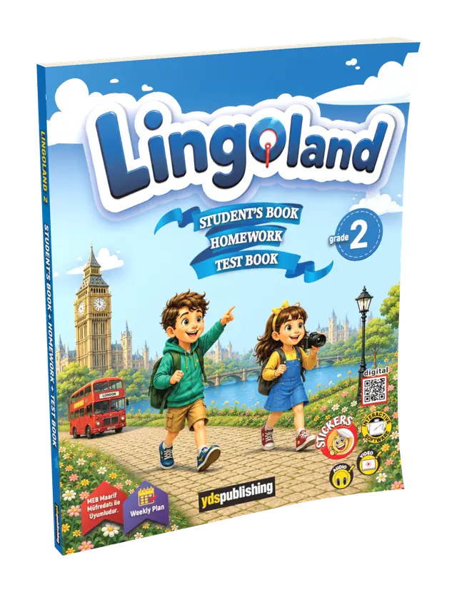 Lingoland Grade 2 - Haftalık Planlı & Maarif Modele Uygun İngilizce Ders Kitabı