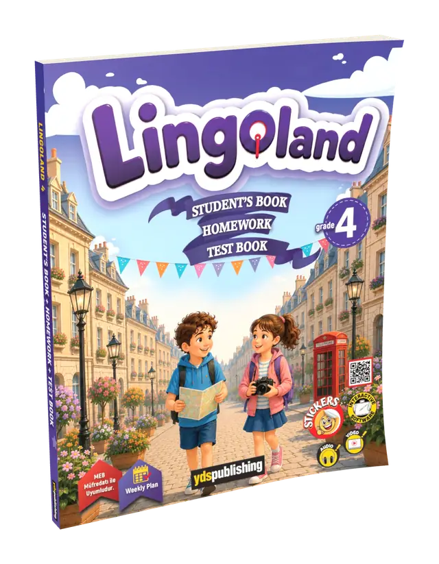 Lingoland Grade 4 - Haftalık Planlı & Maarif Modele Uygun İngilizce Ders Kitabı