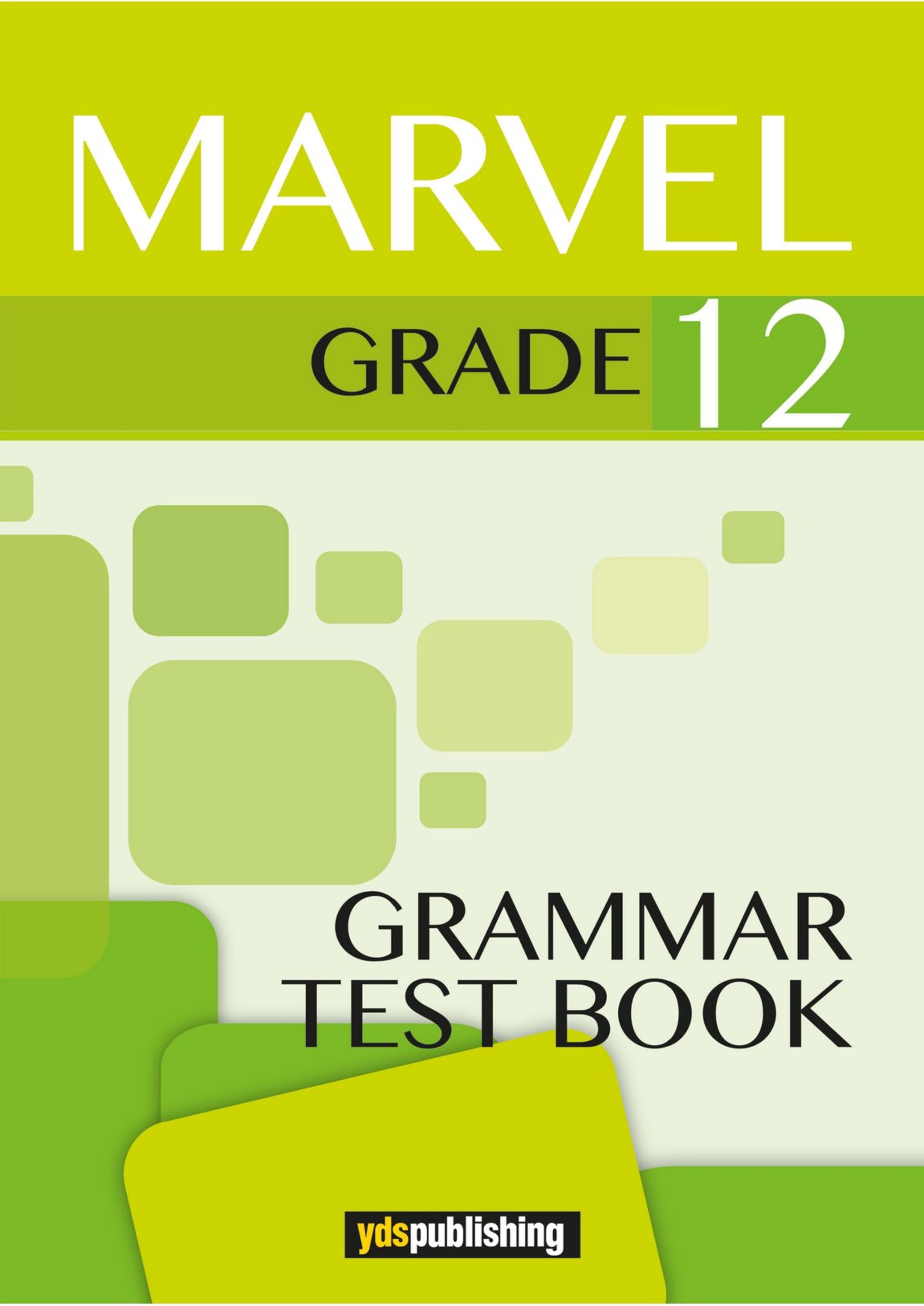 marvel 12 grammar test book cevap anahtarı